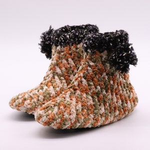 Gemengde kleurrijke gebreide pantoffels sokken/dames pantoffels/dames pantoffel laarzen/slipper laarzen/slippers/slippers voor vrouwen/gehaakte wollen pantoffels