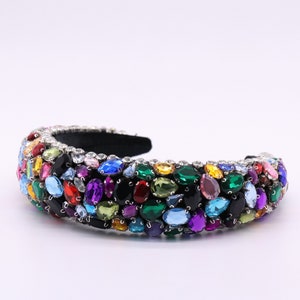 Rainbow Crystal Head Band - Etsy display picture 1