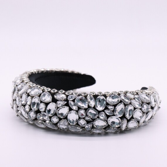 Silver Crystal Crown / Headbands / Wedding Hair Accessories  display picture 1
