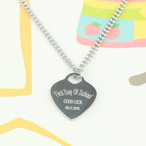 Personalized Necklace for Girls, Baby Girl Necklaces, Baby Personalized Necklace, Heart Shaped Necklaces, Name Necklace for Girl