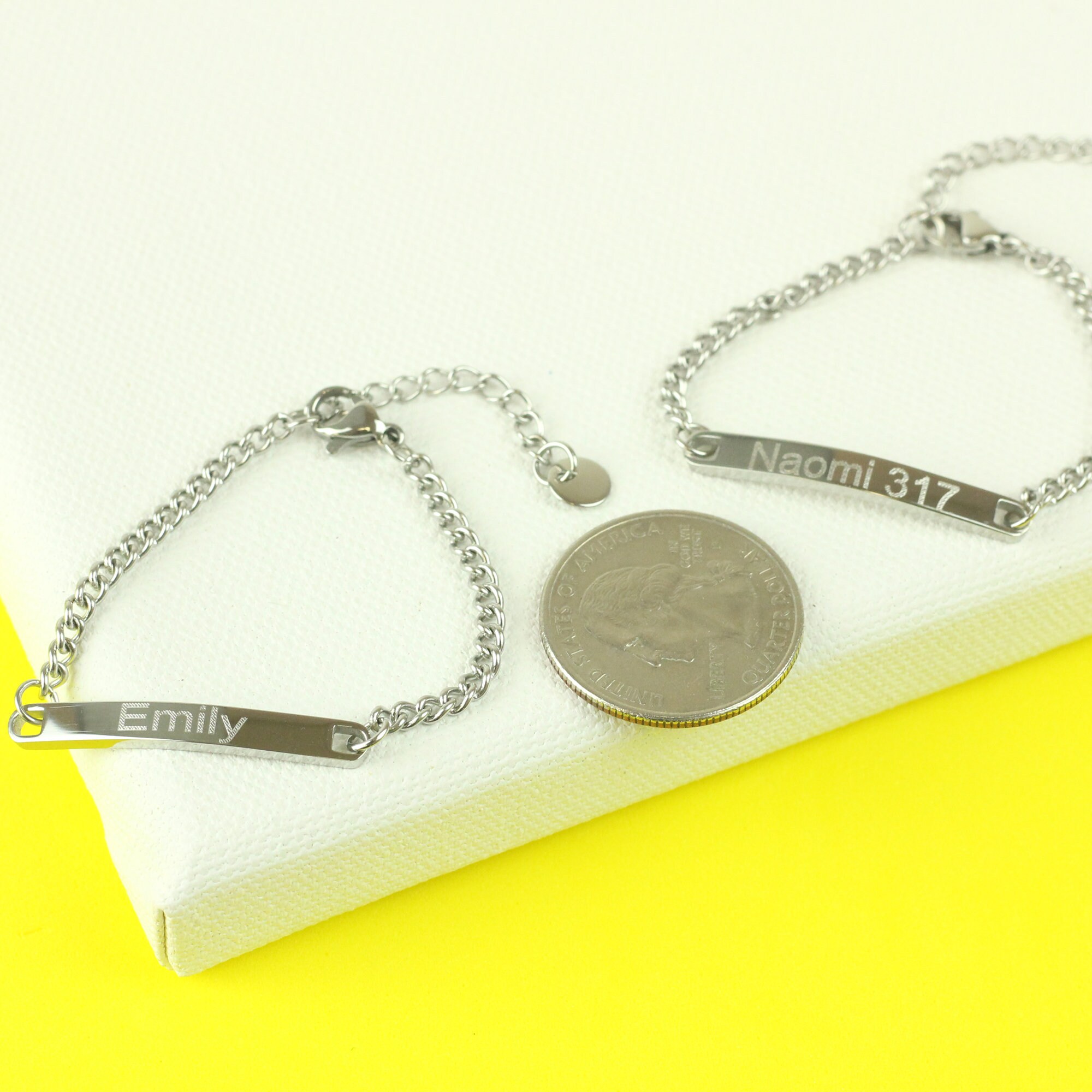 Personalized Bar Bracelet Bracelet for Baby Baby Shower Etsy.de