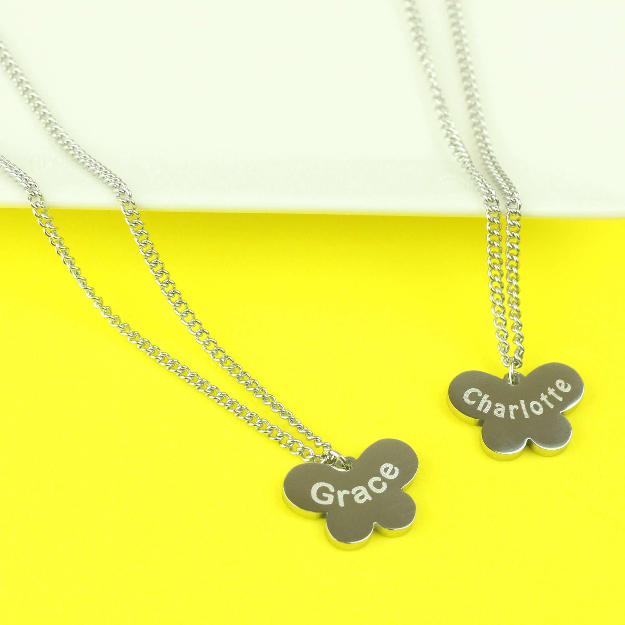 Butterfly Necklace for Girl Personalized Name Necklace for Etsy.de