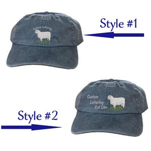 Shropshire Sheep Farm Ranch Name Custom Embroidery Baseball Style or Knit Lined Caps, Great Gifts for Shropshire Wool Sheep Owner,
