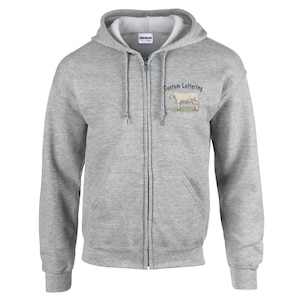 Charolais Beef Bull Livestock Farm Ranch Cattle Co. Custom Name Sweatshirts Embroidery, Charolais Family Beef Farm Logoed Apparel  Show Team