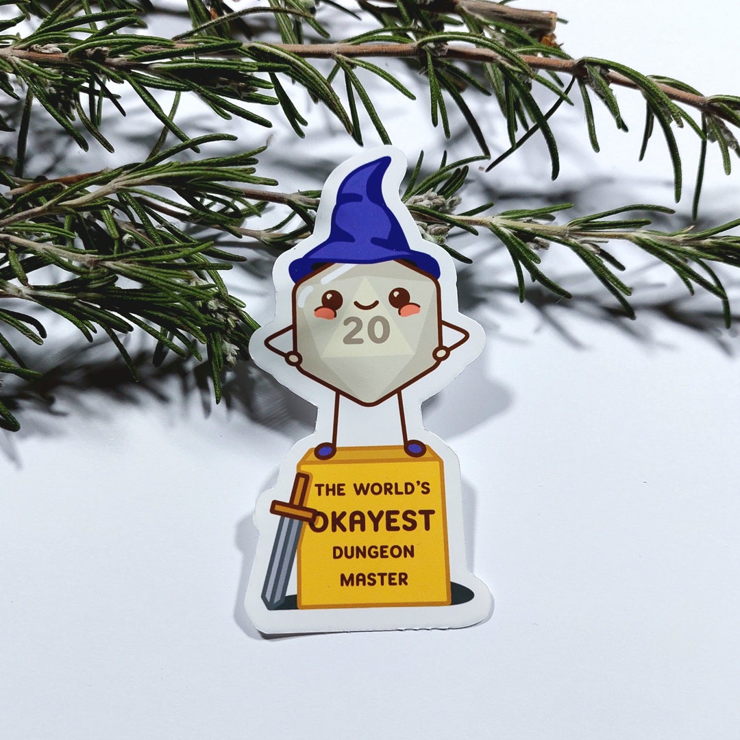 D&D Okayest Dungeon Master Vinyl Sticker - Etsy