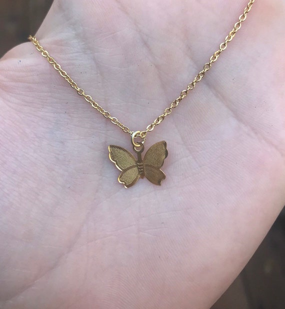 Brandy melville butterfly necklace outlet