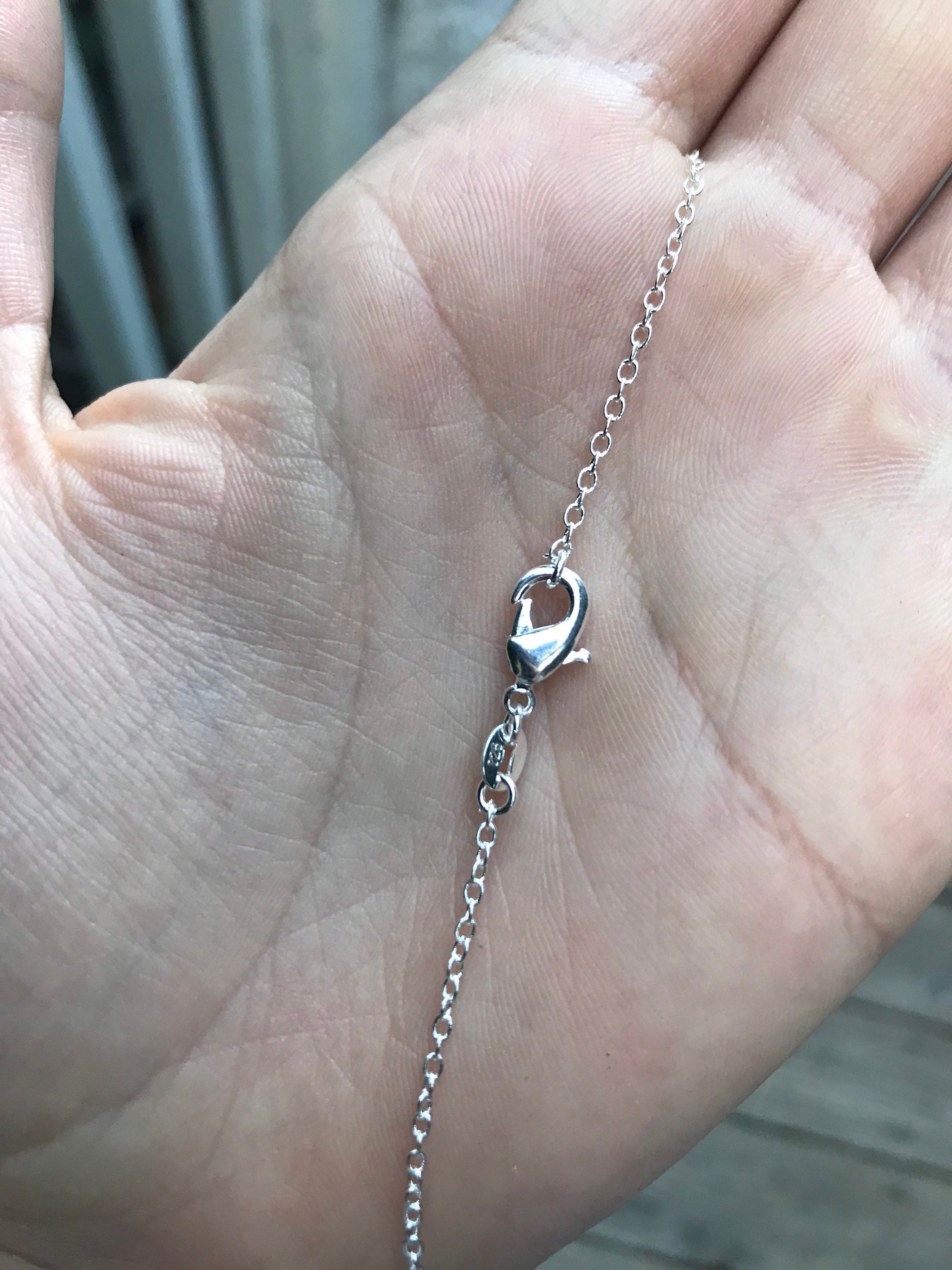 Swarovski June Birthstone Necklace With Silver Chain