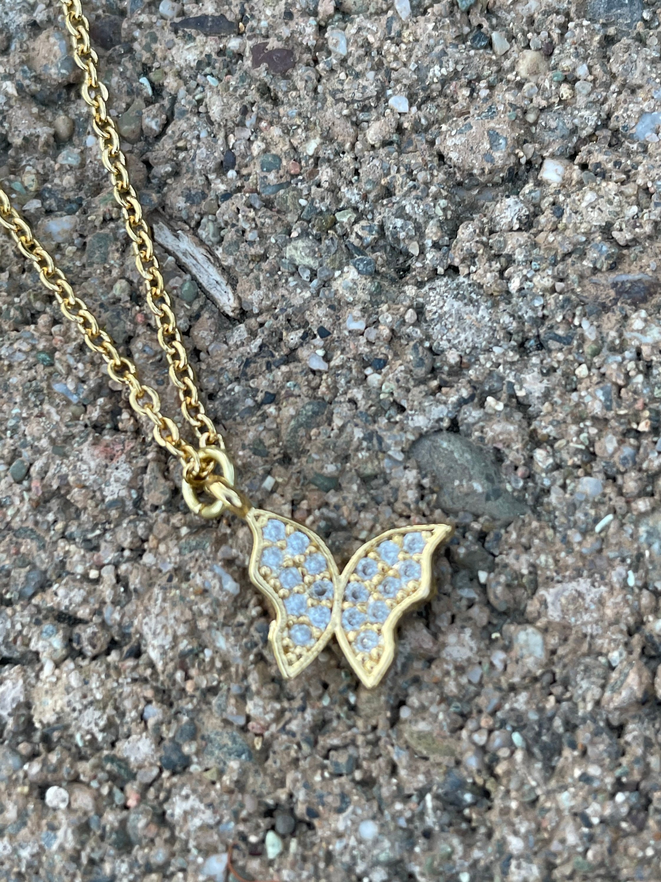 Nuevo Collar mariposa de oro Joyería Joyería de mariposa Regalos de