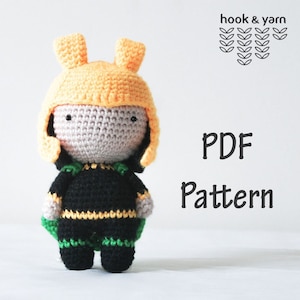 Gott des Mischief - Amigurumi Digital Häkelanleitung [Herunterladbare Datei]