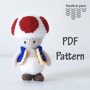 PDF Crochet / Amigurumi Pattern - Mushroom Brother