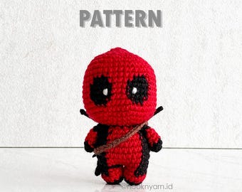 Dead Pool 2024 - Amigurumi Digital Häkelanleitung [Herunterladbare Datei]