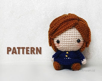 Zauberer Mädchen - Häkeln Sie Amigurumi Digital Pattern [Herunterladbare Datei]