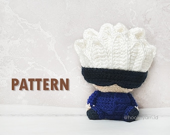 Junge mit verbundenen Augen - Amigurumi Digital Häkelanleitung [Herunterladbare Datei]