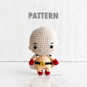One Punch Boy - Crochet Amigurumi Digital Pattern [Downloadable File]