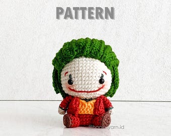 Bad Clown - Häkeln Sie Amigurumi Digitalmuster [Herunterladbare Datei]