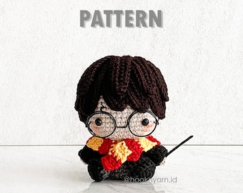 Wizard Boy - Häkel-Amigurumi-Digitalmuster [herunterladbare Datei]