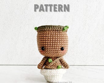 Baby Baum - Häkeln Sie Amigurumi Digital Pattern [Herunterladbare Datei]