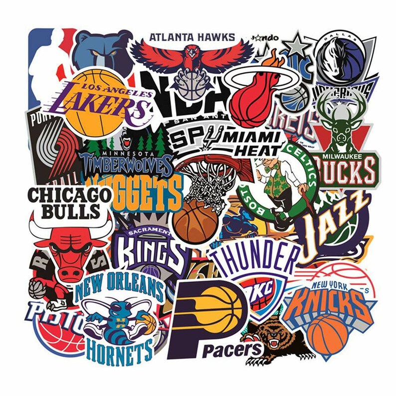 NBA Team Logo Decals or Iron on Etsy