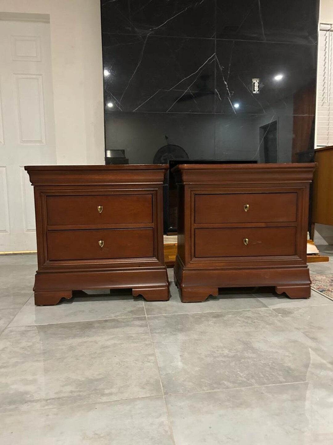 Thomasville Nightstand Set Etsy