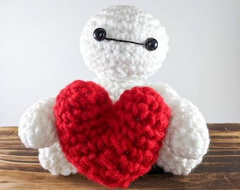 Crochet Baymax - Big Hero 6 - Personal Healthcare Companion - Disney, Robot - Amigurumi - Kawaii