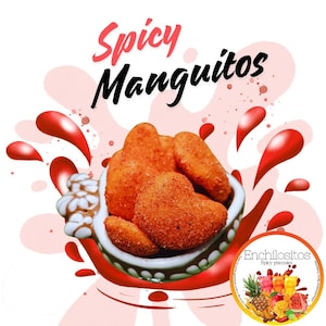 Spicy Manguitos dulces enchilados | manguitos con chile| manguitos chamoy gummies
