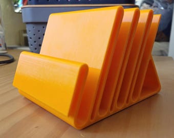 Non-Slip Desktop File Organizer – Modern Office Desk Storage for Papers, Magazines & Notebooks | Space-Saving Minimalist File Holder(Orange)