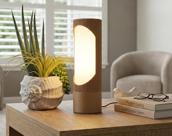 Golden Hour Aesthetic Table Lamp Retro Modern Minimalist Decor Warm LED Reading Bedside Nightstand Office Desk Light