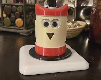 Whimsical Christmas Owl Pen Holder: Festive Desk Organizer & Holiday Decoration for Office
