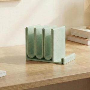 Non-Slip Desktop File Organizer Phone Stand– Modern Office Desk Storage for Papers,& Notebooks | Space-Saving Minimalist File Holder