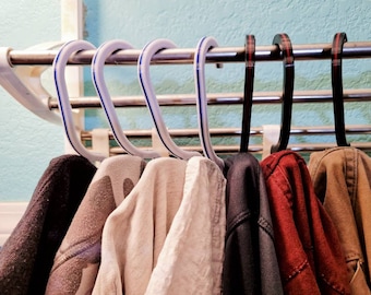 12 Pack JCI-Hoodie Hangers Dual Color | Pants Hangers | Hat Hanger | Coat Hanger | College Dorm Essentials | Hangers & Clothing Storage