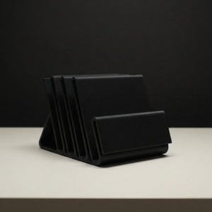 Antislip desktop-bestandsorganizer, bureauopslag, papierhouder, moderne bureauaccessoires (zwart)