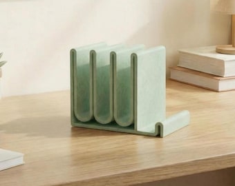 Rutschfester Desktop-Datei-Organizer-Telefonständer - Moderne Schreibtischaufbewahrung für Papiere und Notizbücher | Platzsparender minimalistischer Aktenhalter
