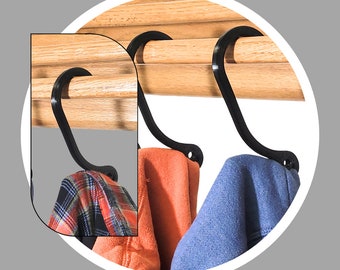 2.0 Everything Hanger 12 Pack-Hoodie Hangers-RV Storage-Pants Hangers-Hat Hanger-Coat Hanger-College Dorm Essentials-Bedroom Storage