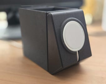 Minimalist MagSafe Charging Dock: Apple Case-Friendly Desktop Organizer for Office Supplies
