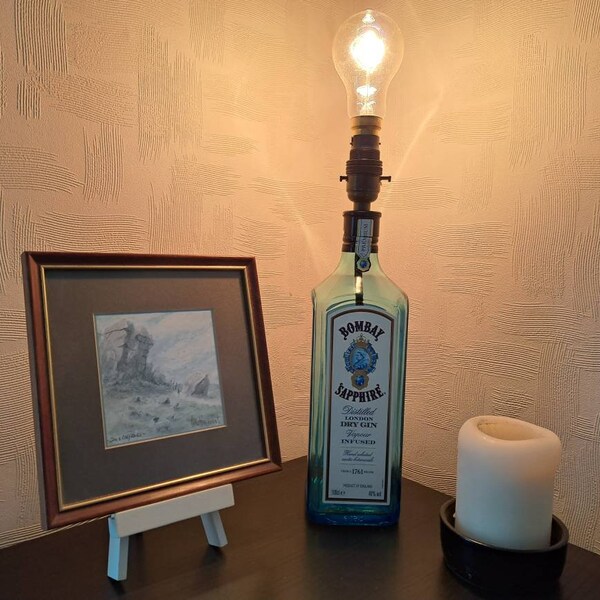 Gin Bottle Lamp Etsy UK