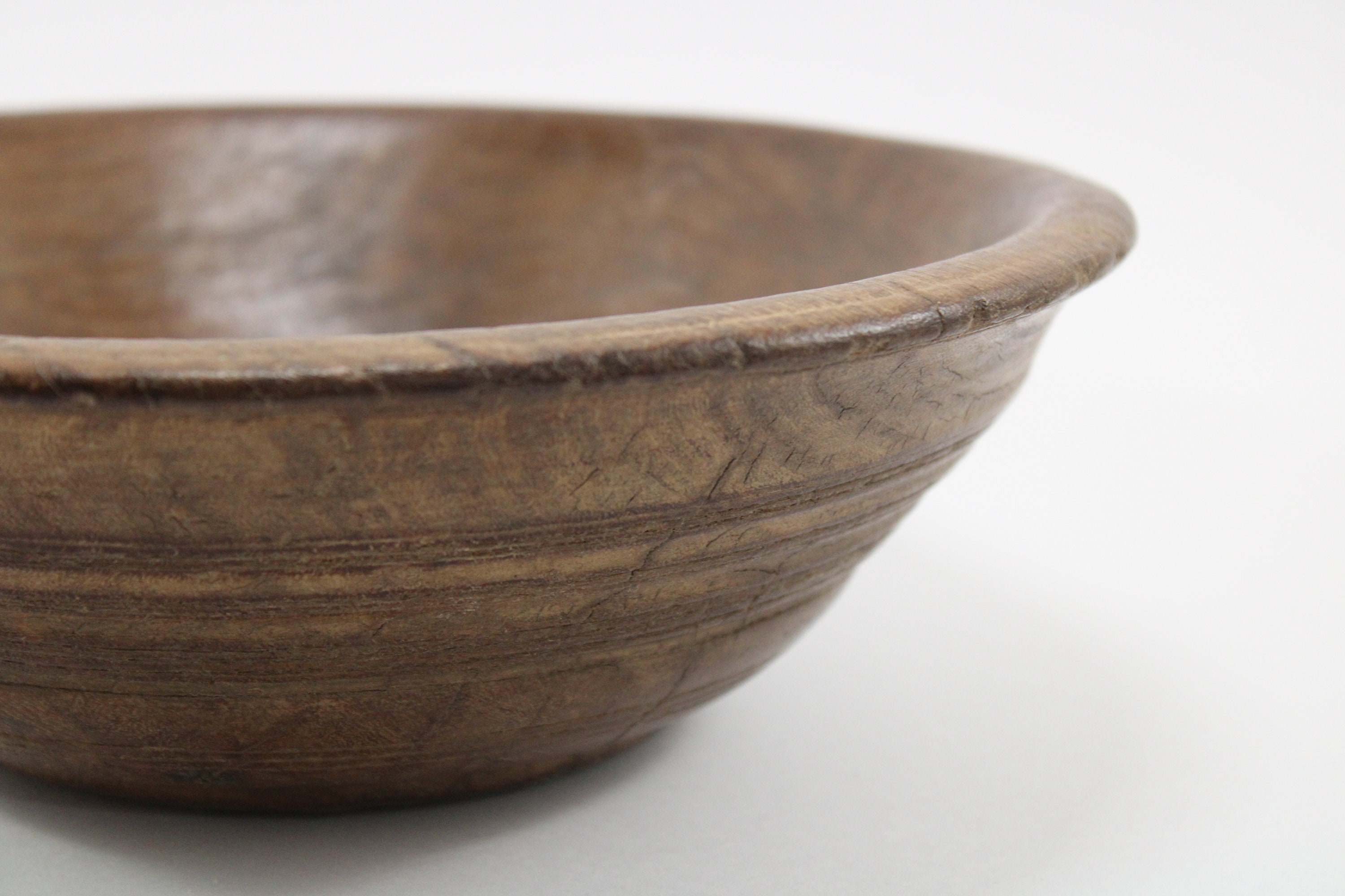Antique Wooden Dough Kneading Parat Bowl Original Old Hand Etsy
