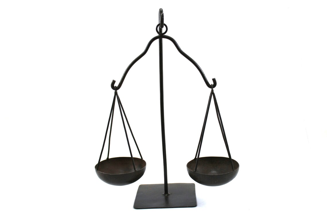 Iron Weighing Scale Balance Tarazu Weights Measure Showpiece Etsy
