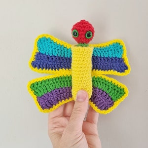 Butterfly Lifecycle Crochet Pattern Amigurumi pattern includes butterfly caterpillar leaf and cocoon PDF file only DIGITAL DOWNLOAD image 3