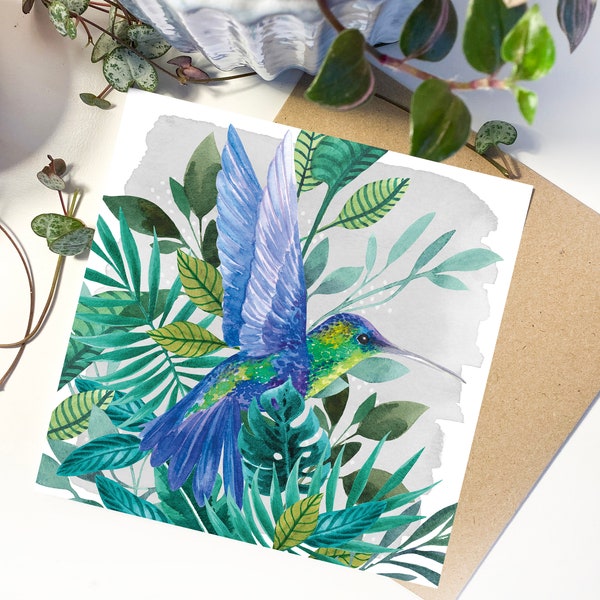 Hummingbird | Greetings Card | Tropical | Nature