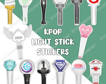 Kpop Light Stick Stickers 2Ne1 Girls Generation Got 7 - Etsy Ireland