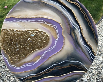 Geode Resin Wall Hanging