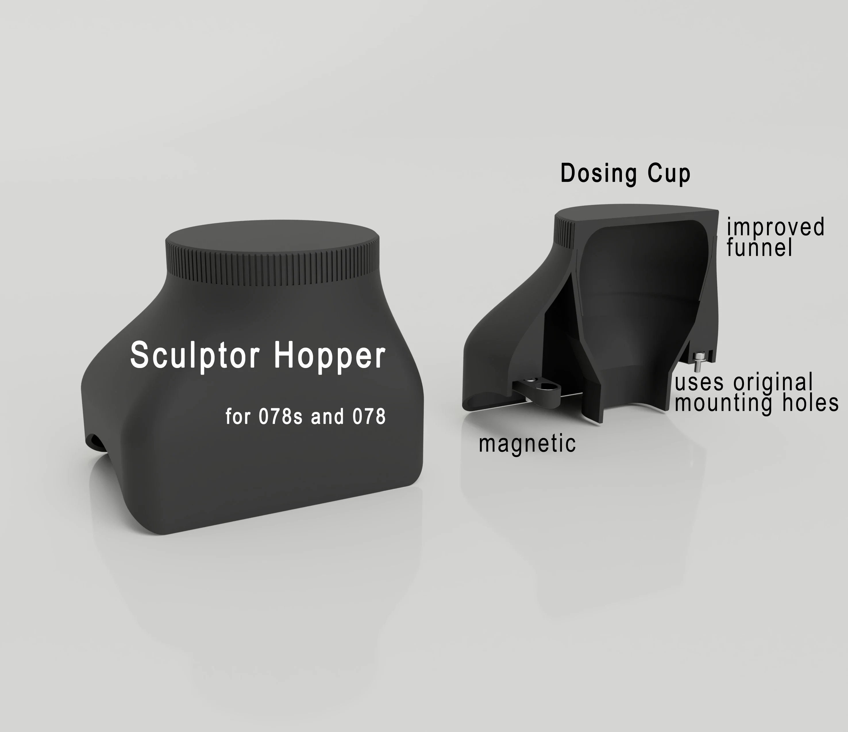 Timemore Sculptor 064s / 064 Magnetischer Hopper (anti Popcorning