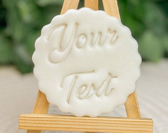 Personalisierte Text Fondant Prägung Ihr Text Stempel Benutzerdefinierte Notiz Keks-Presse Wichtige Nachricht Ausstechform - Persönlich und Detailreich