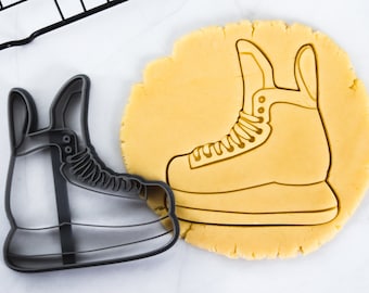 Ice Hockey Skates Cookie Cutter - Unique PLA Craft Tool for Fun Baking