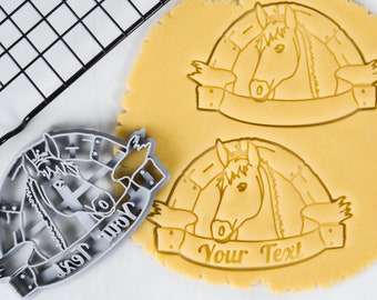 Customizable Horse Cookie Cutter: Equestrian Baking & Ceramics