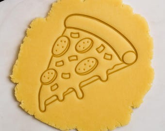 Pizza Slice Cookie Cutter STL: Melting Cheese Design (3x Files)