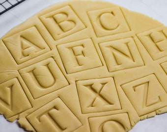 Cortador de galletas con letras del alfabeto - Conjunto o individual