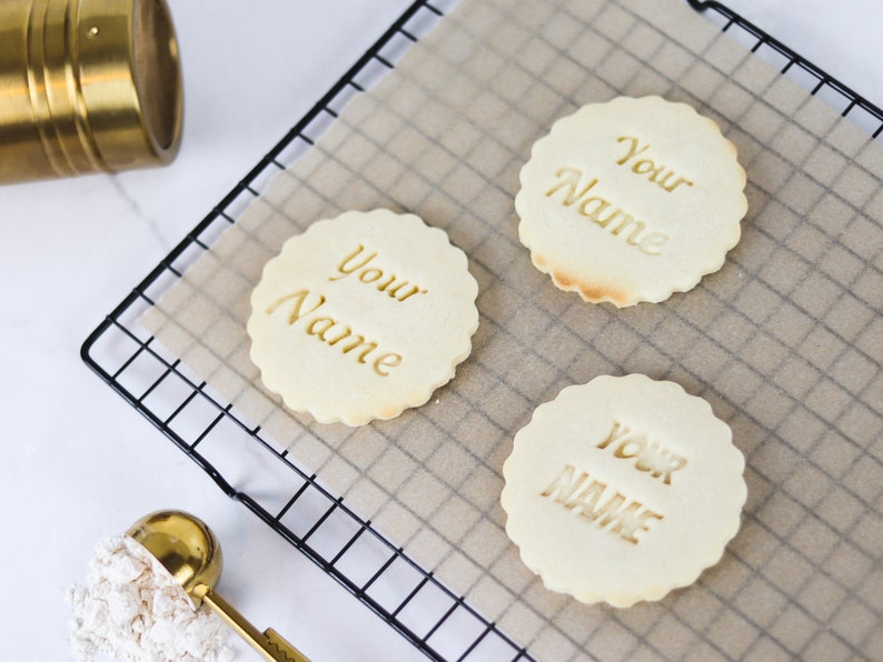 Personalisierte Cookie Cutter Mit Ihrem Namen / Text Bild 6