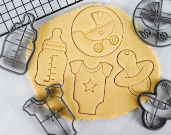 Baby Cookie Cutter Set - Adorable PLA Craft Tools for Baking & Ceramics