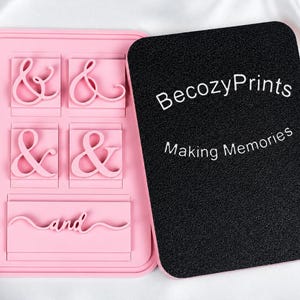 And Symbols Stamp Collection - & Variations Fondant Embosser Personalized Fonts for your Project